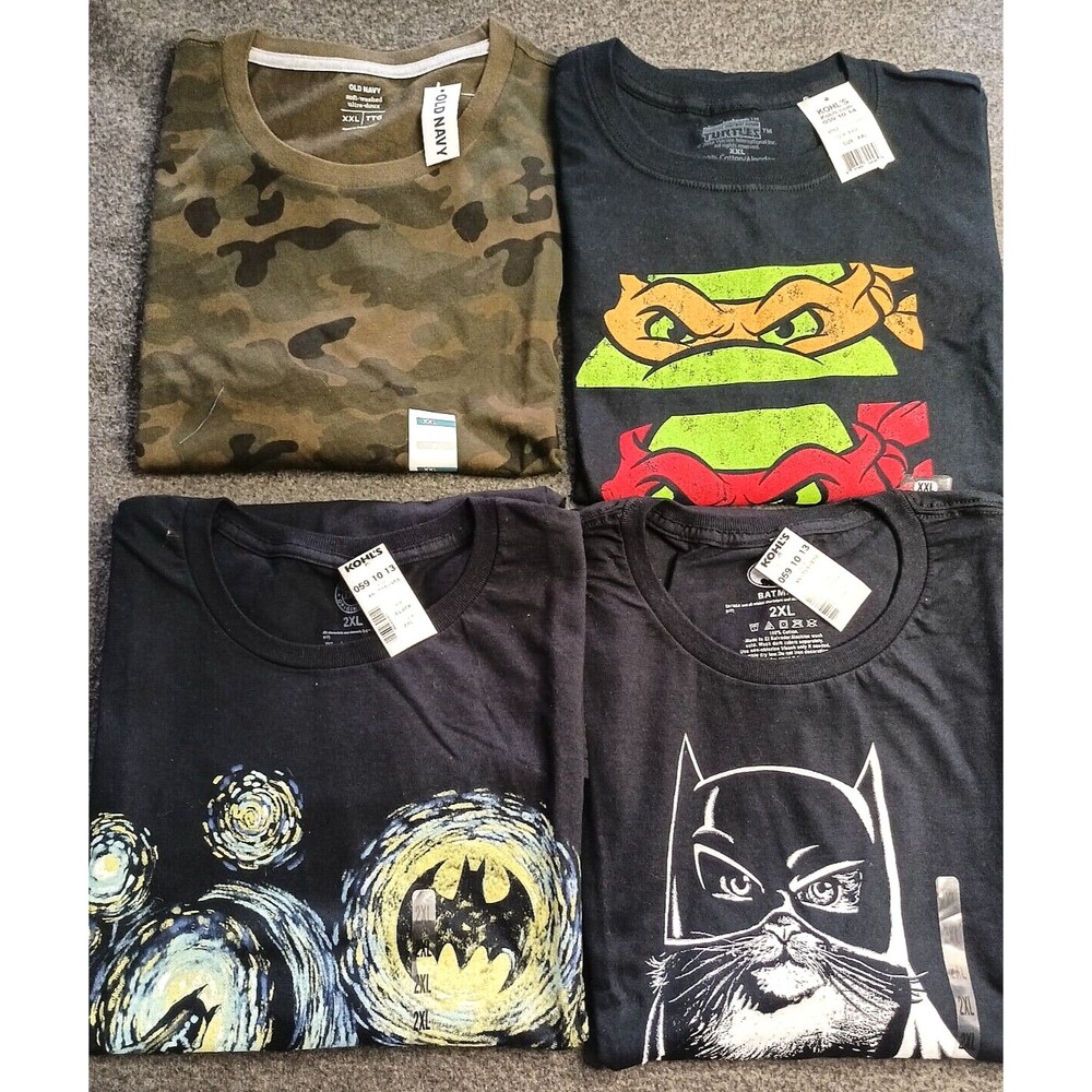 Set Of 4 Graphic T Shirts 2XL NWT from Kohls and Old Navy